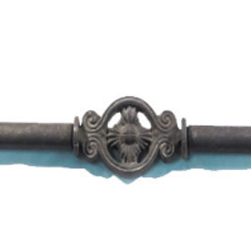 Corsica Drapery Centerpiece-Iron Accents