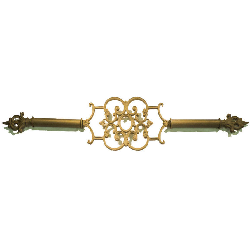 Galliano Drapery Centerpiece-Iron Accents