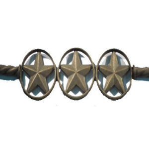 Star, Triple Drapery Centerpiece-Iron Accents