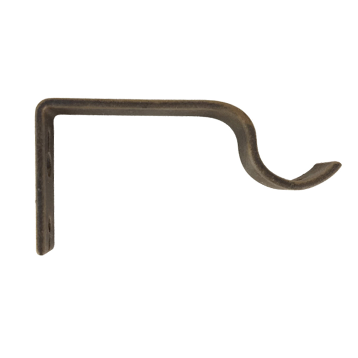 Open-top Magic bypass curtain rod bracket designed for C-shaped drapery rings