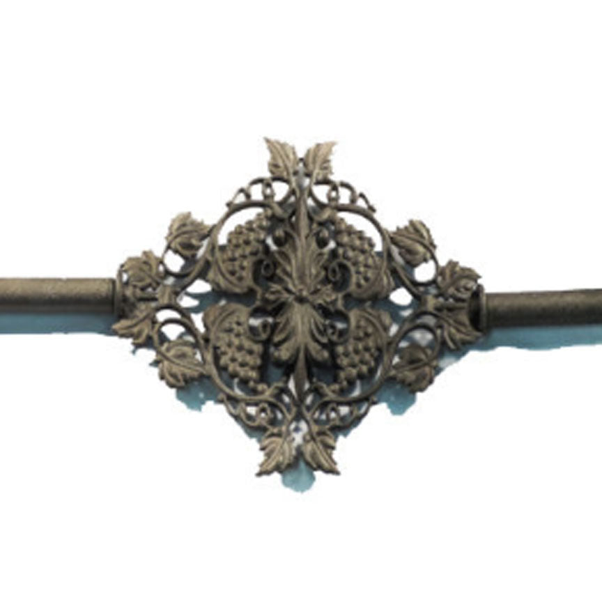 Vineyard Grande Drapery Centerpiece-Iron Accents