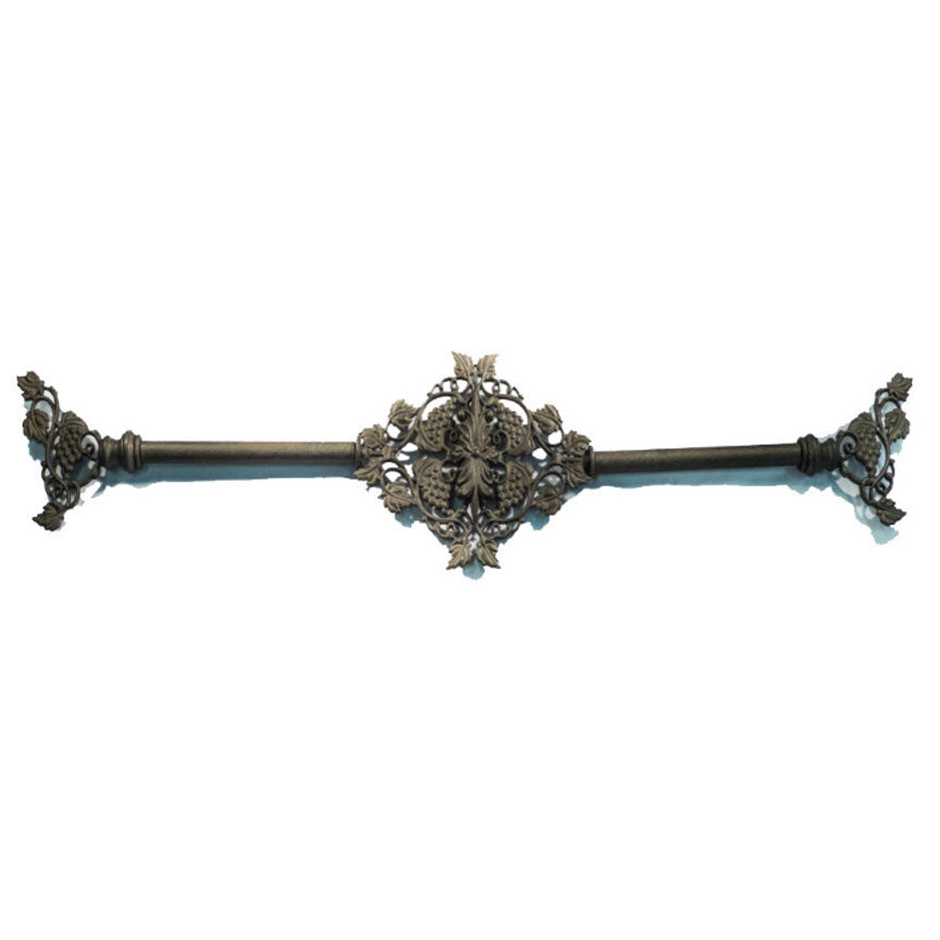 Vineyard Grande Drapery Centerpiece-Iron Accents