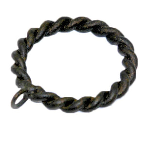 Braided Drapery Rings  - Bronze