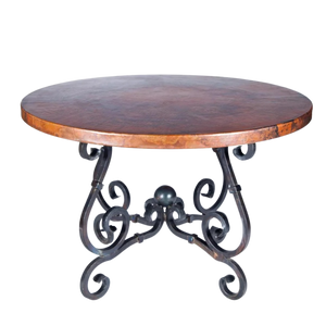 French Dining Table - Copper Top
