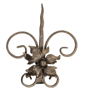 Floral Medallion Drapery Tiebacks - Bronze