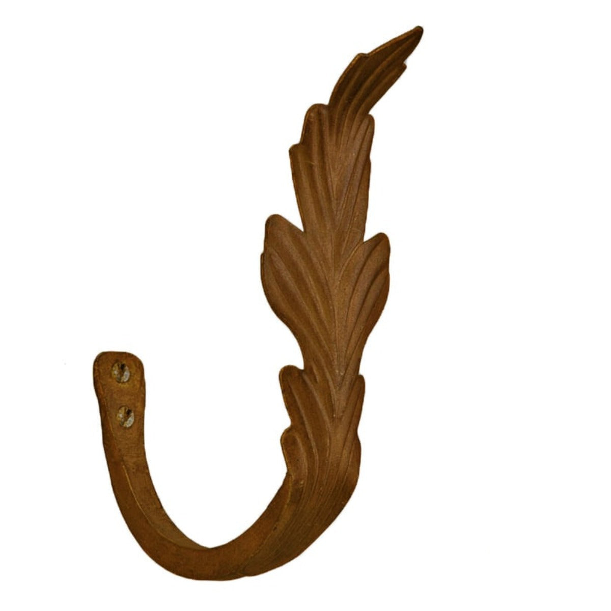 Leaf Drapery Tiebacks - Bronze