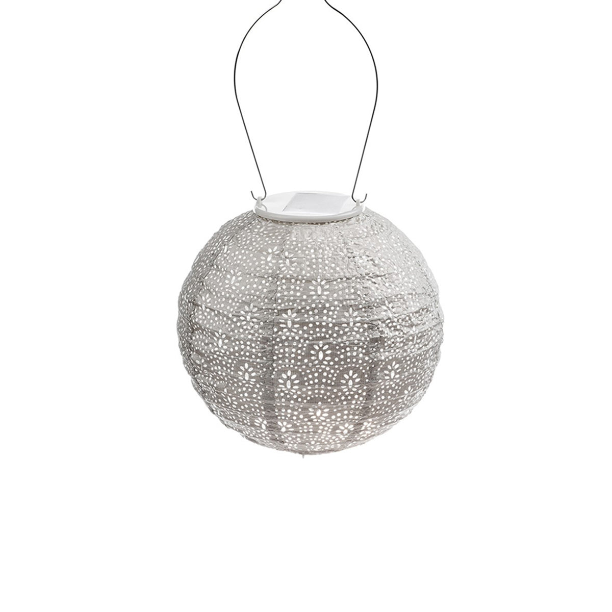 Round Fan Lantern - Light Taupe