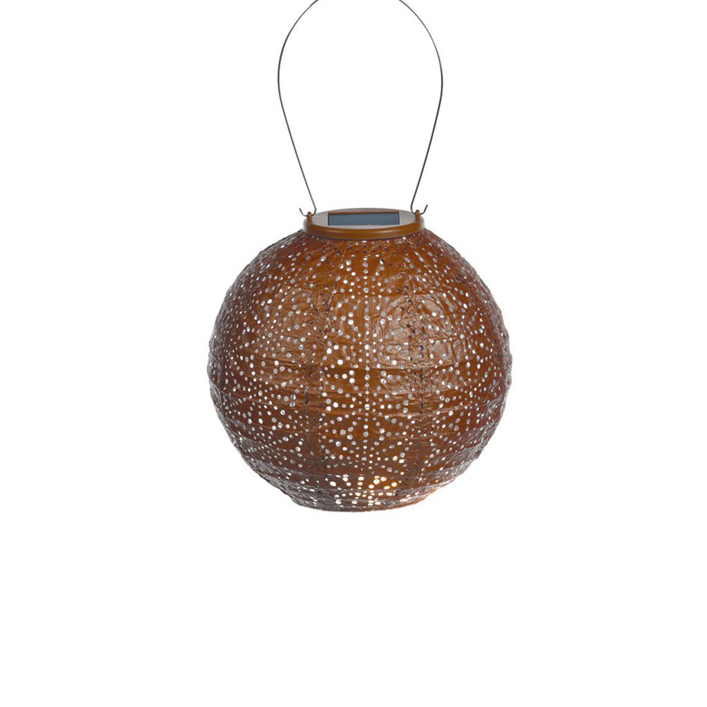 Lumiz Remote Controlled, Indoor/Outdoor Round Lantern - Copper