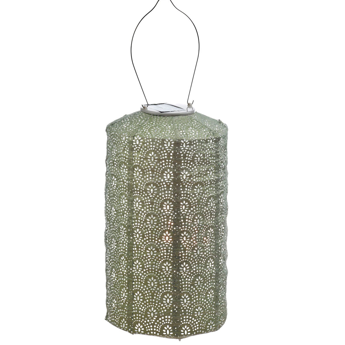 Cylinder Fan Lantern - Light Green