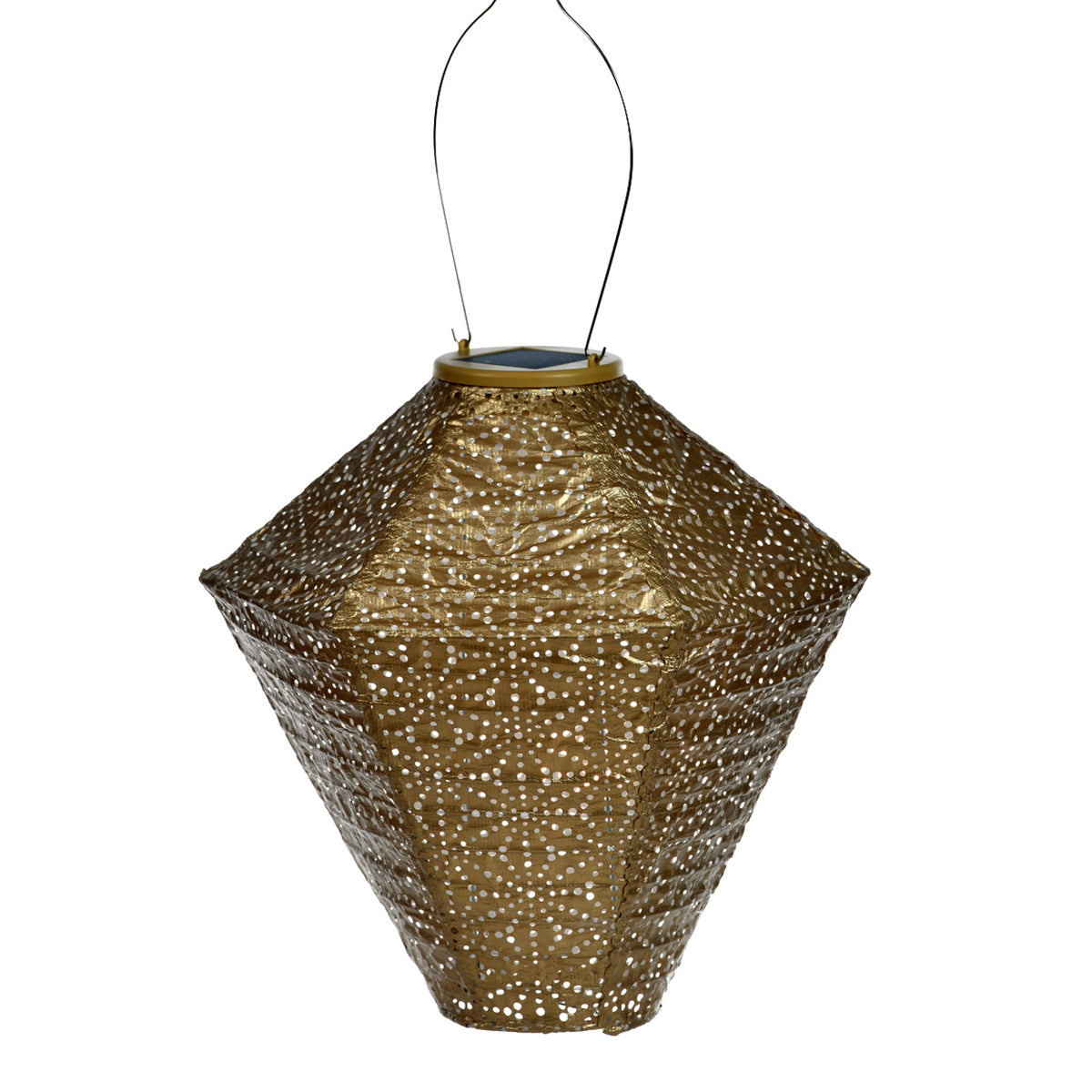 Diamond Sashiko Lantern - Gold