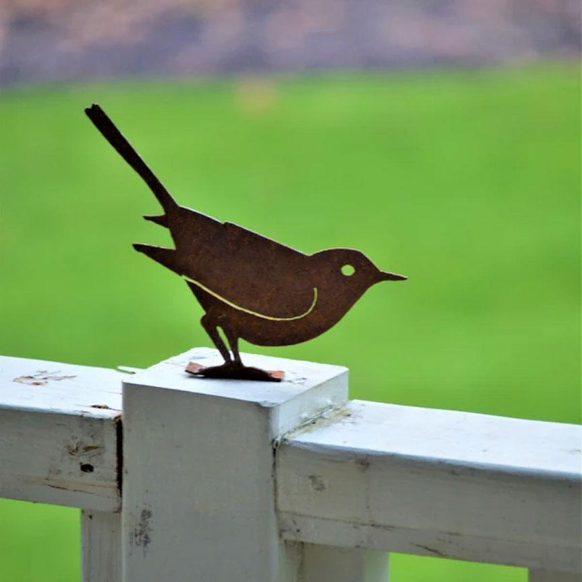 Brown Thrasher Garden Art-Iron Accents