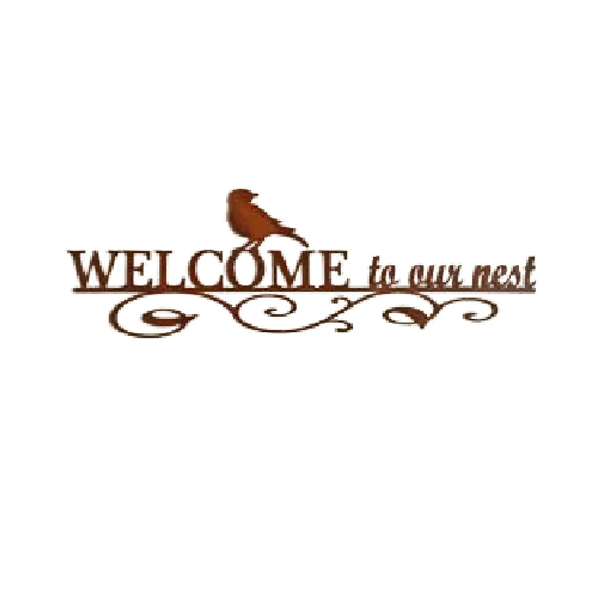 Welcome to Our Nest Metal Sign