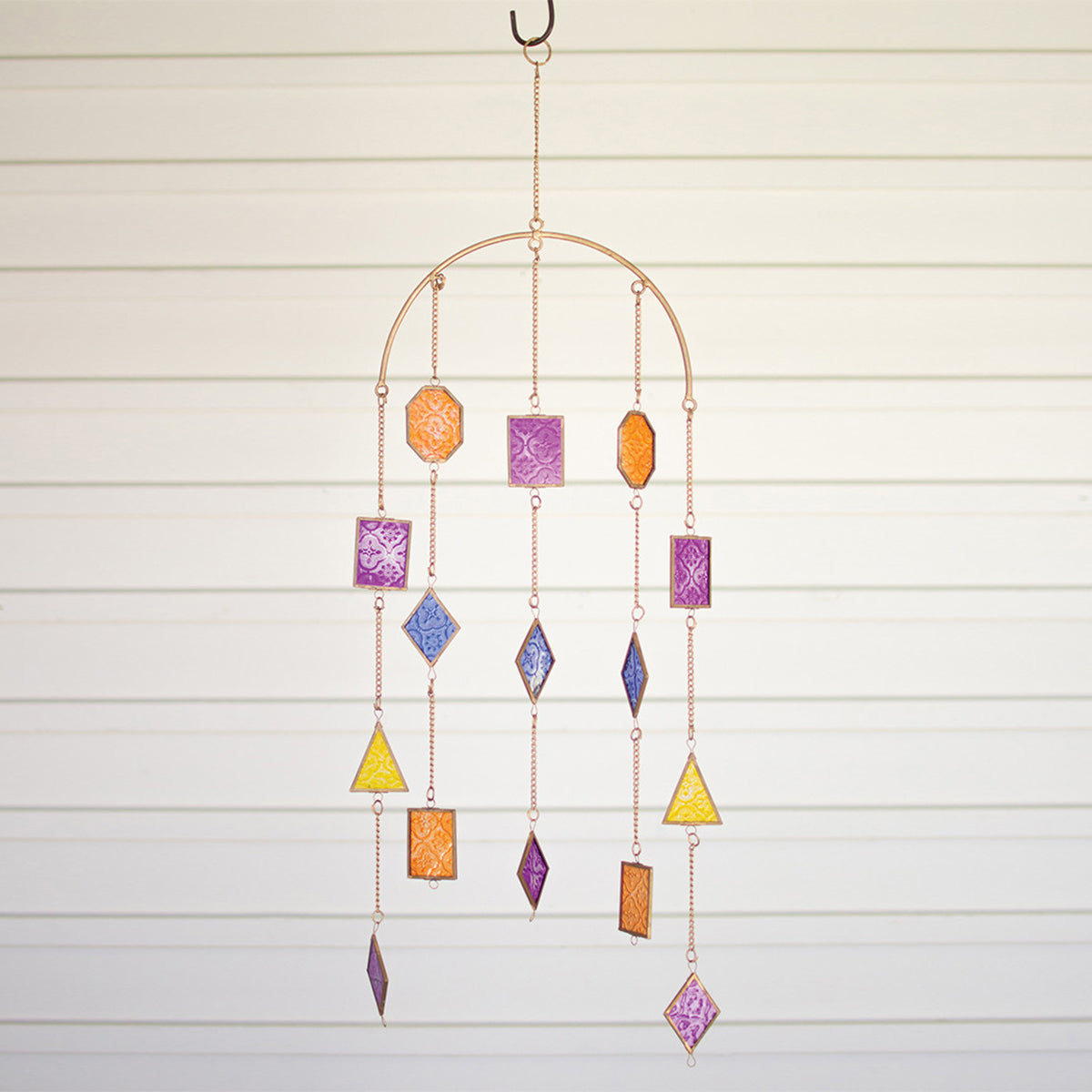 Colored Glass Wind Chime