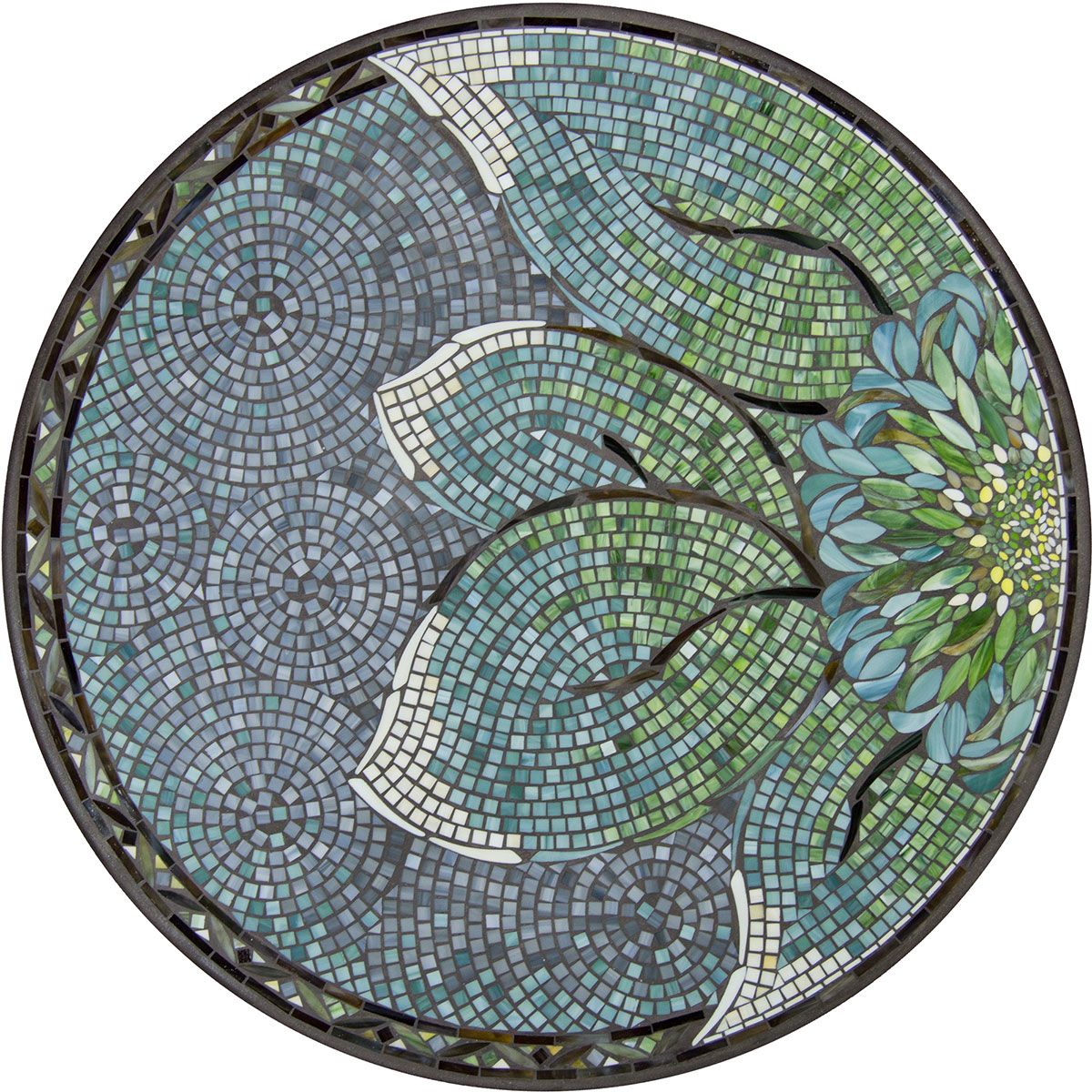Lovina Mosaic Table Tops-Iron Accents