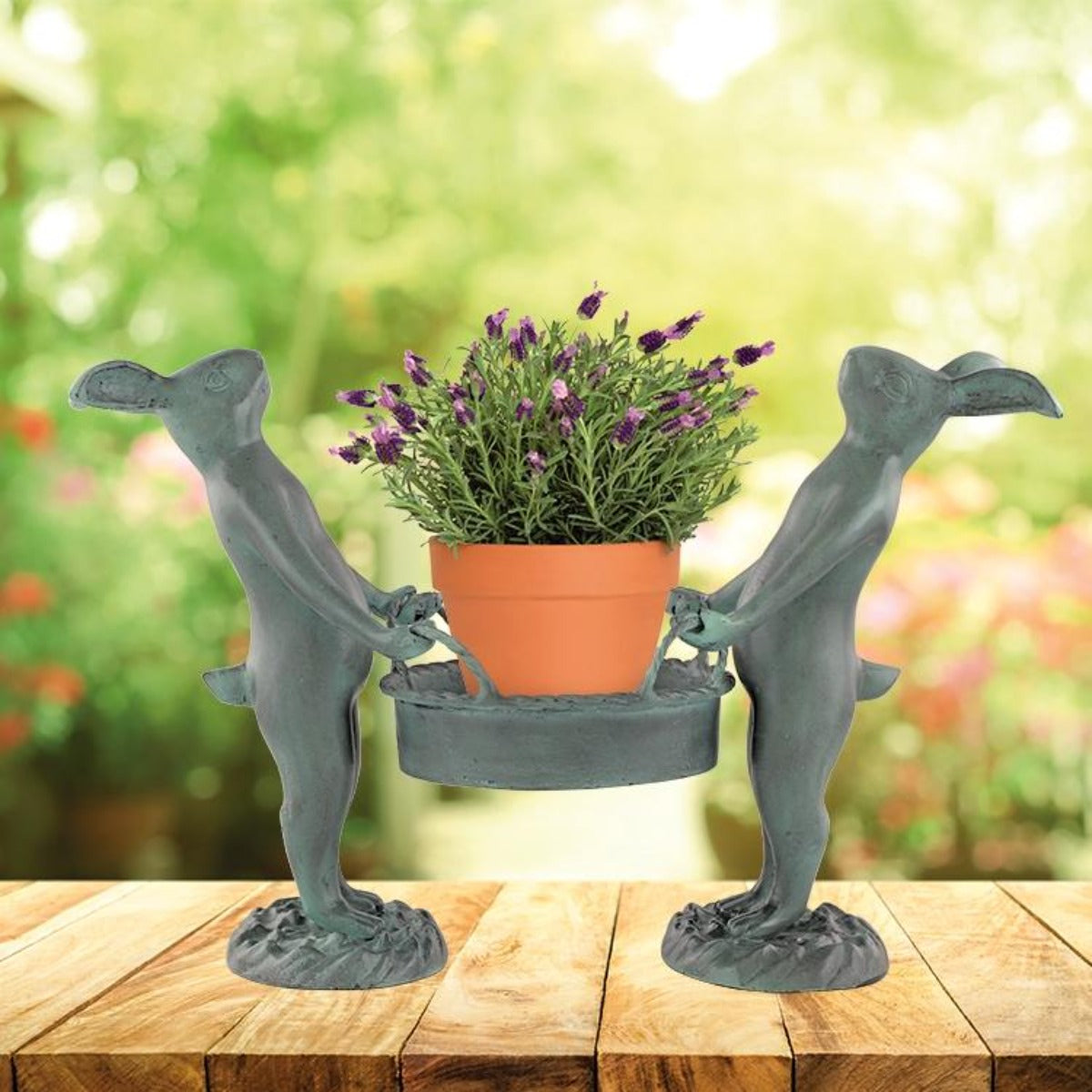plant pot holder SPI 33213 Bunny Gardeners Pot Holder