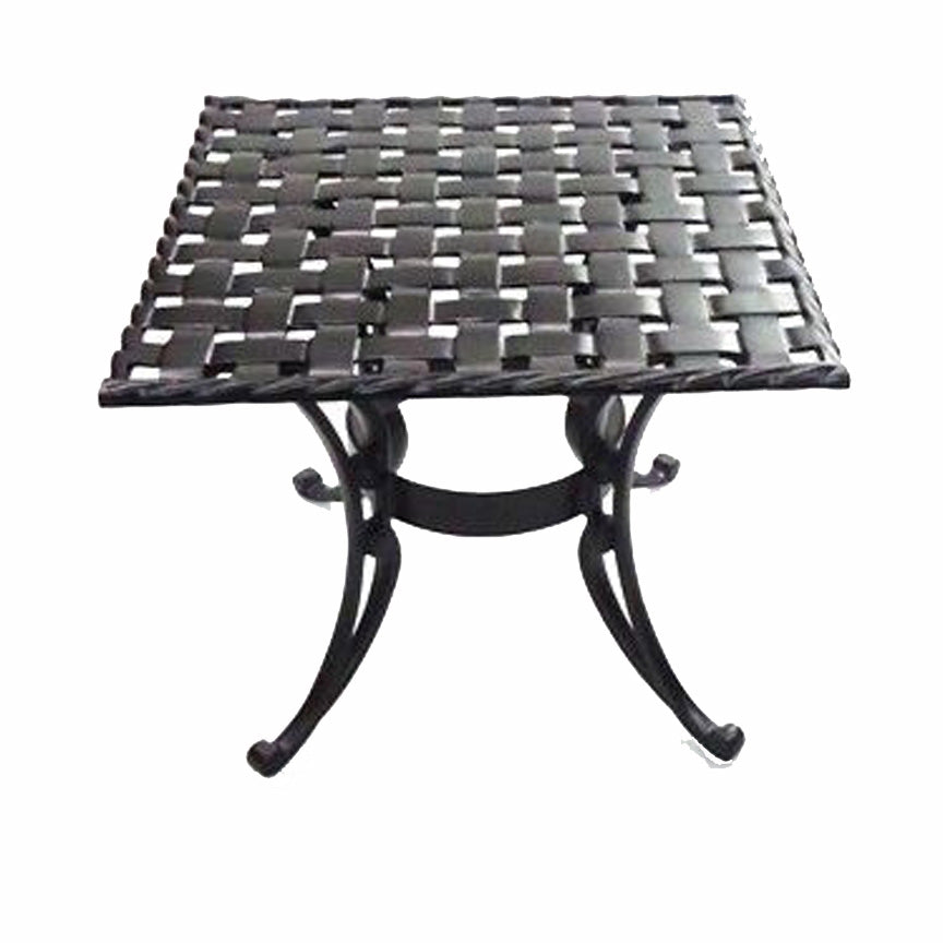 22" Square End Table-Iron Accents
