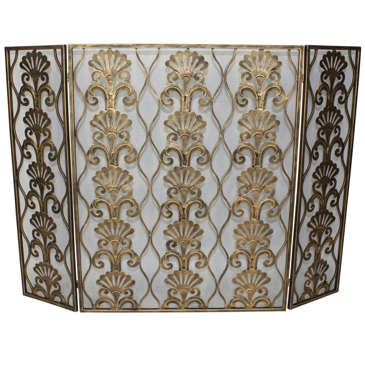 Golden Tides Shell Firescreen