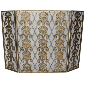 Golden Tides Shell Firescreen