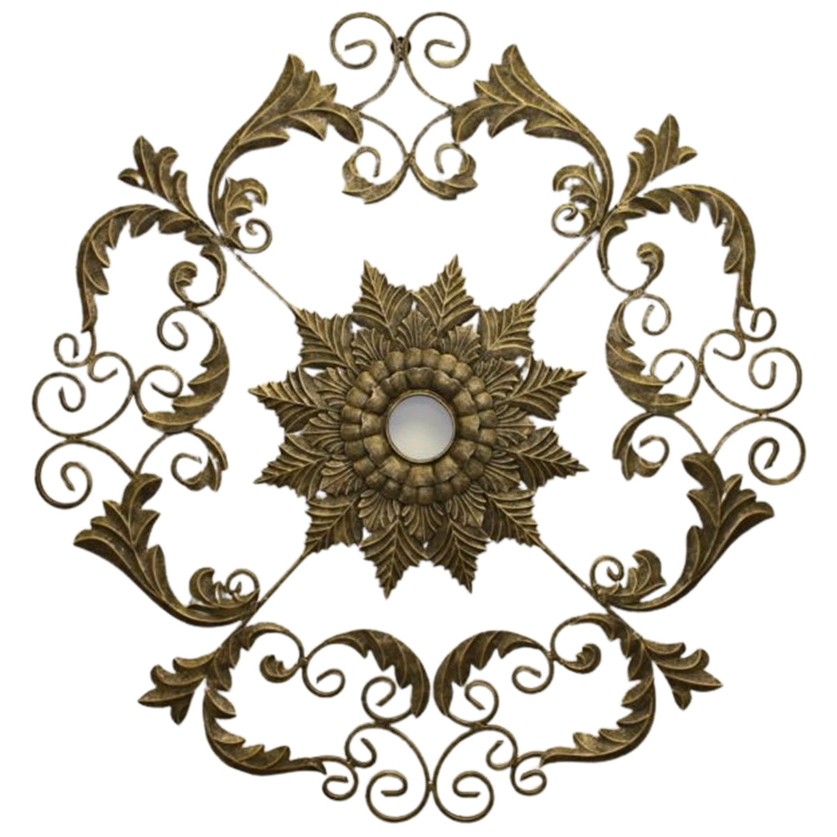 Burnished Gold Ceiling Medallion