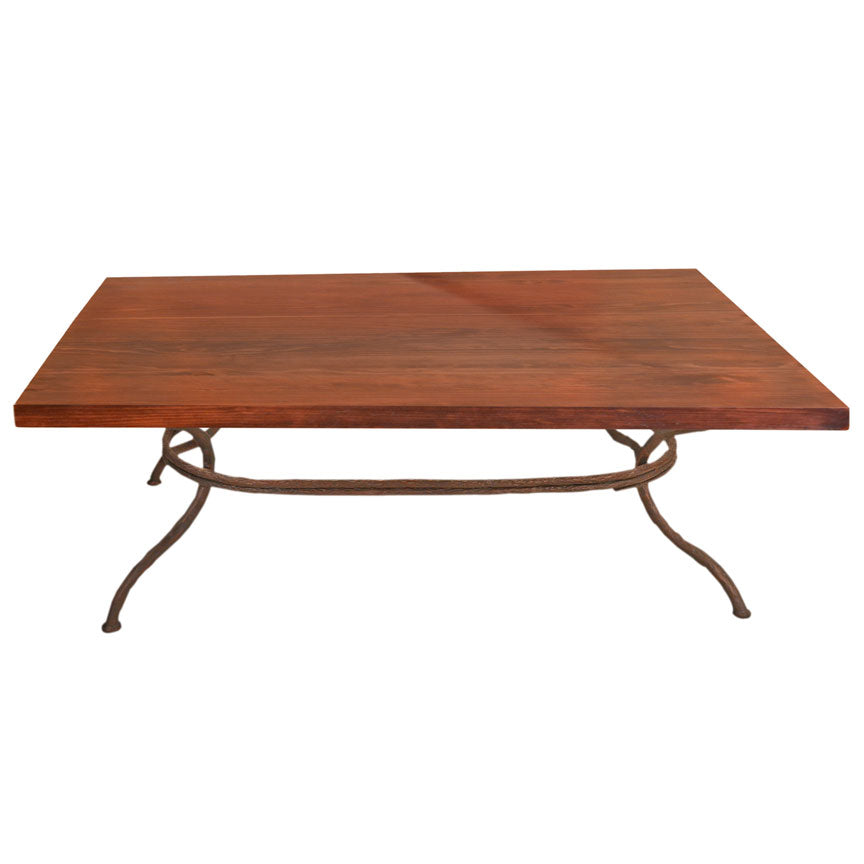 Woodland Cocktail Table / Base -50x30-Iron Accents
