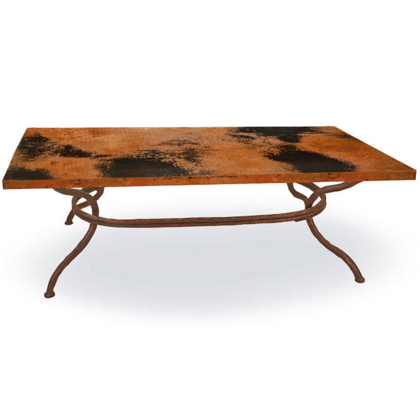 Woodland Coffee Table / Base -36x36-Iron Accents