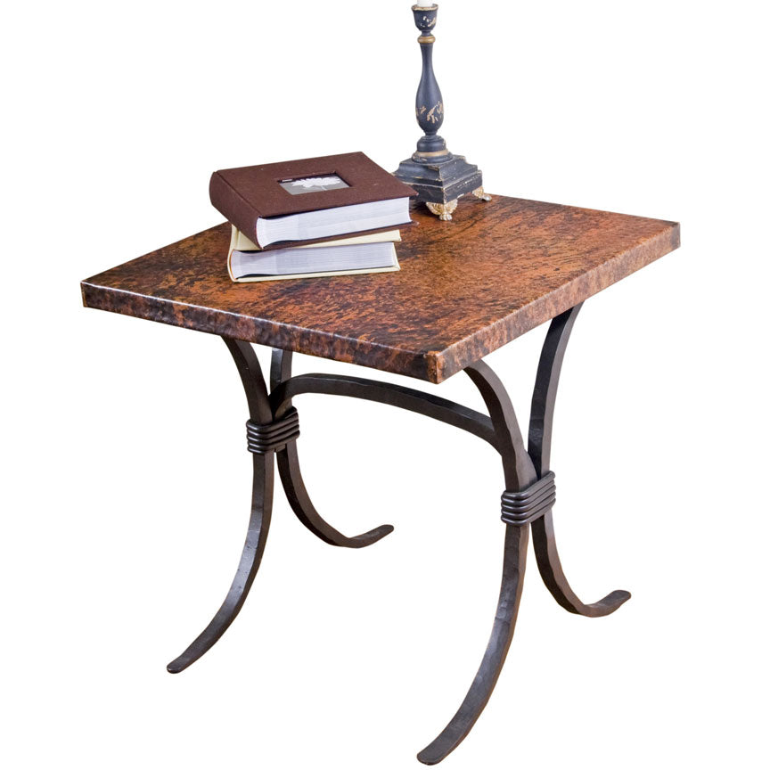 Solid Wrought Iron End Table/Base for 24" x 24" Top Sanibel Iron