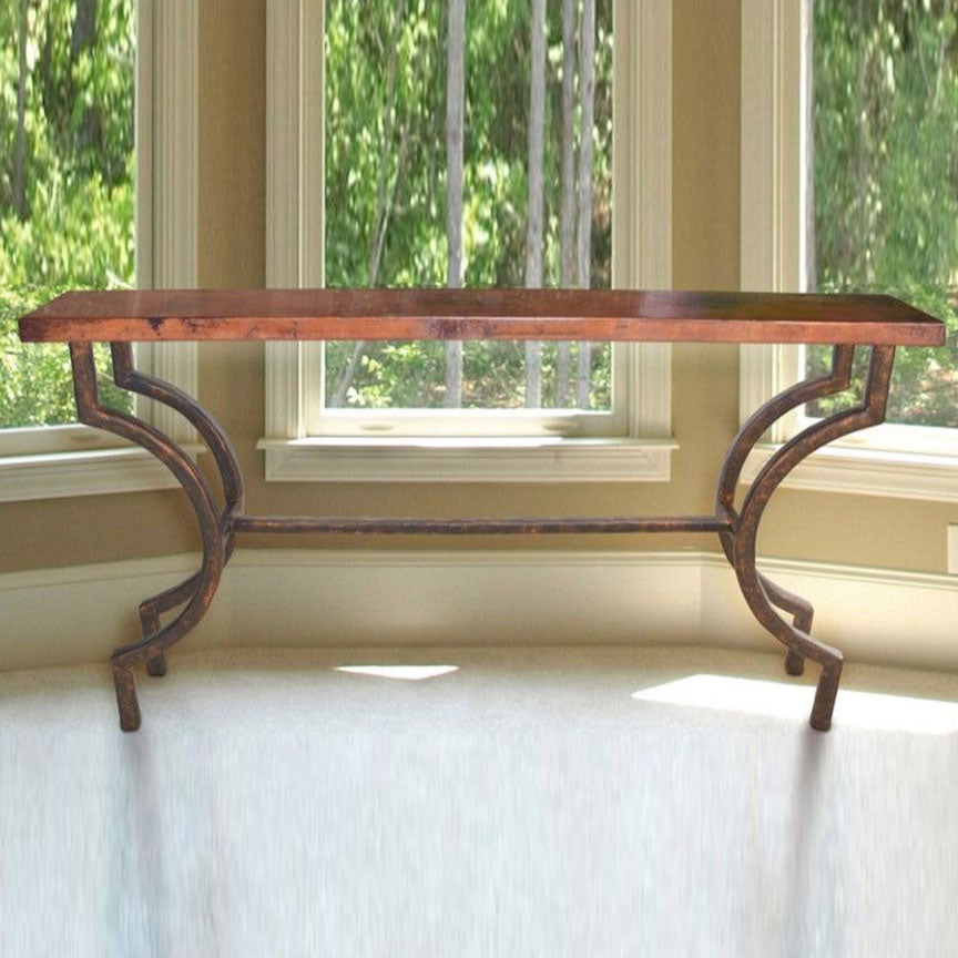 Corinthian Console / Base -60x14-Iron Accents