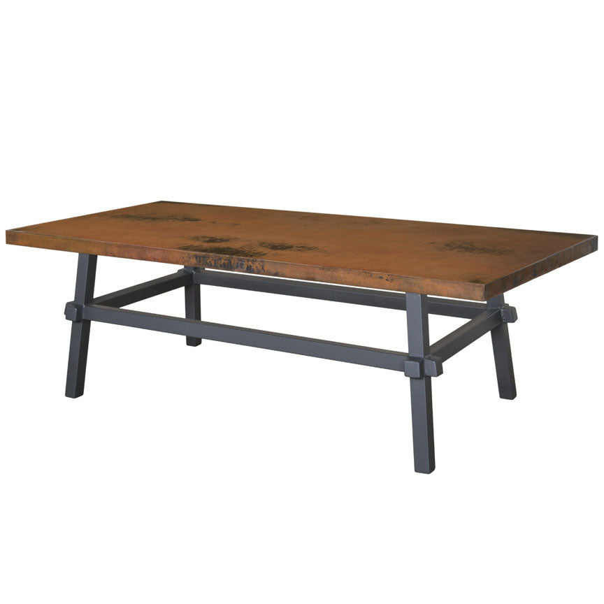 Tower Cocktail Table / Base -50x30-Iron Accents