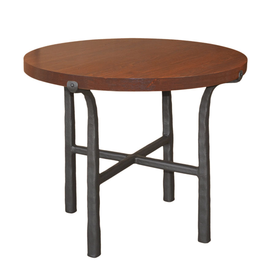 Cameron End Table / Base -30"-Iron Accents