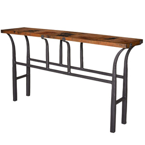 Cameron Console Table / Base -60x14-Iron Accents