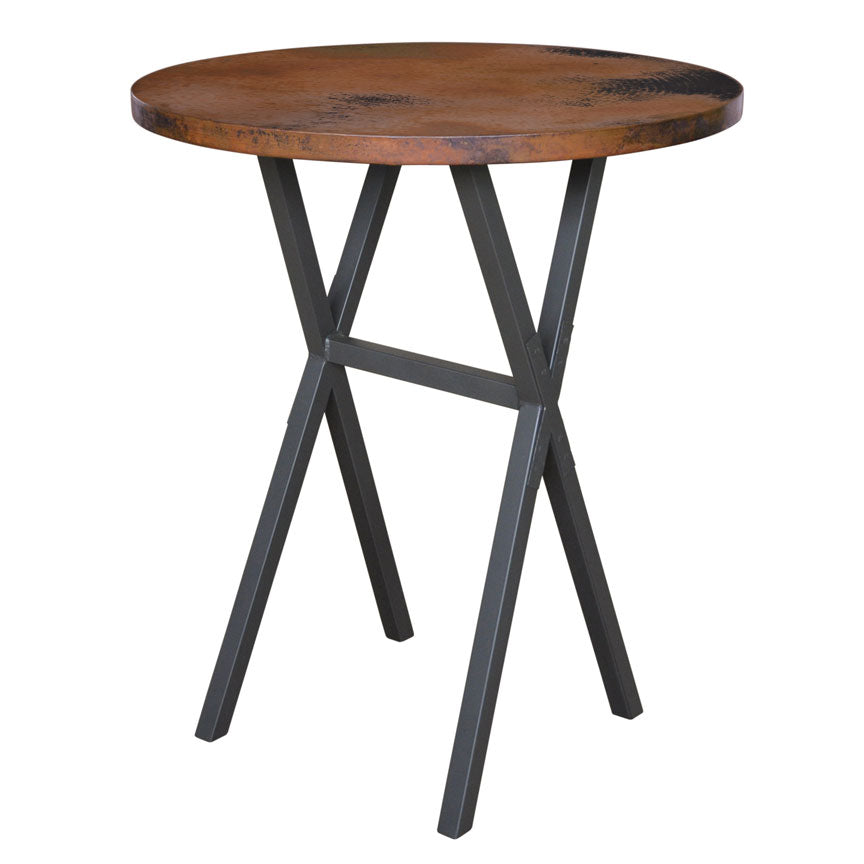 X-Brace 42" Bar Table / Base - 36"-Iron Accents