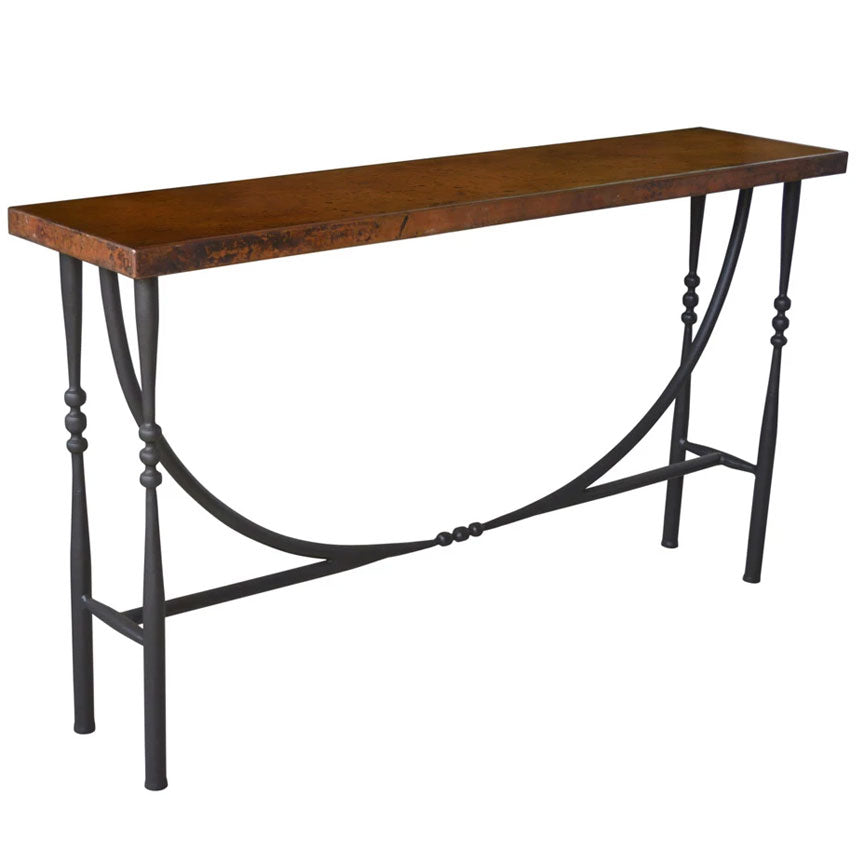 Cottonwood Console Table / Base -60x14-Iron Accents