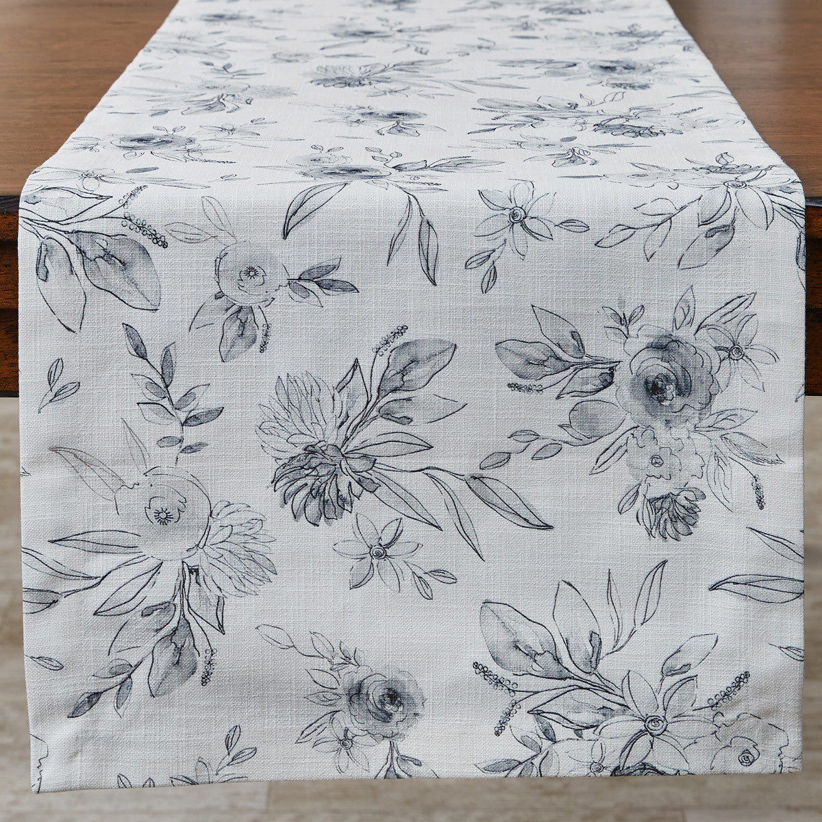 Midnight Floral Runner 15x54