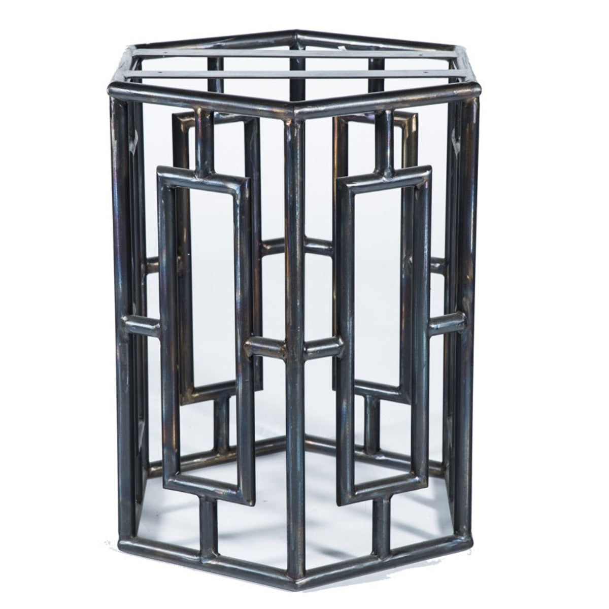 Hudson Dining Table or Base for 48"-60" Tops-Iron Accents