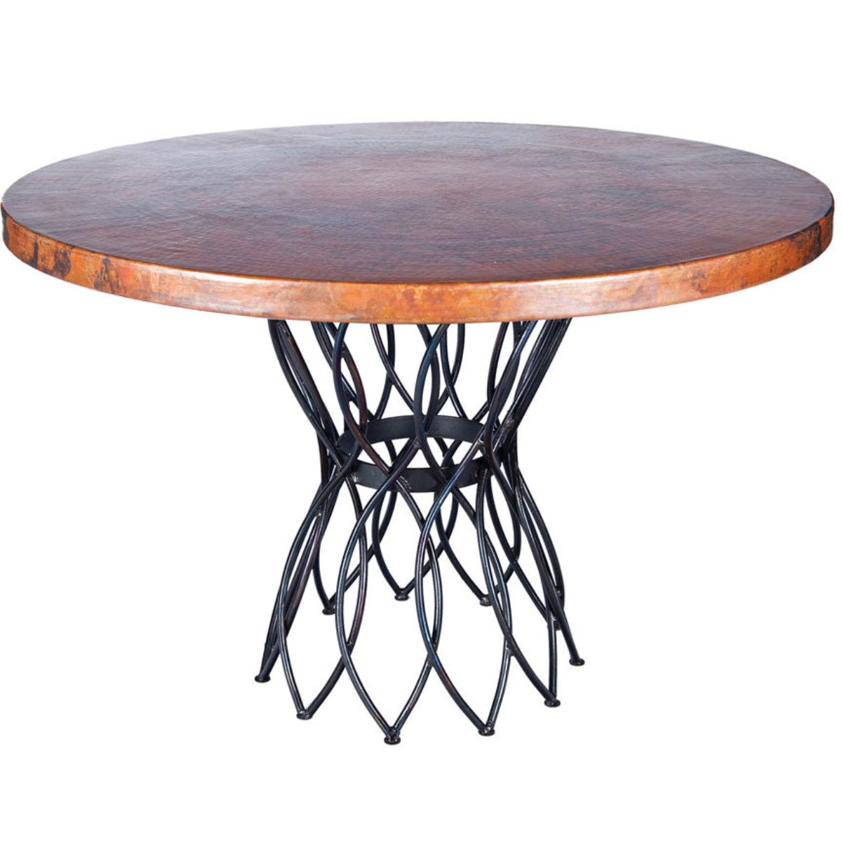 Infinity Dining Table or Base for 42"-60" Tops-Iron Accents