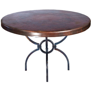 Logan Dining Table or Base for 42"-60" Tops-Iron Accents
