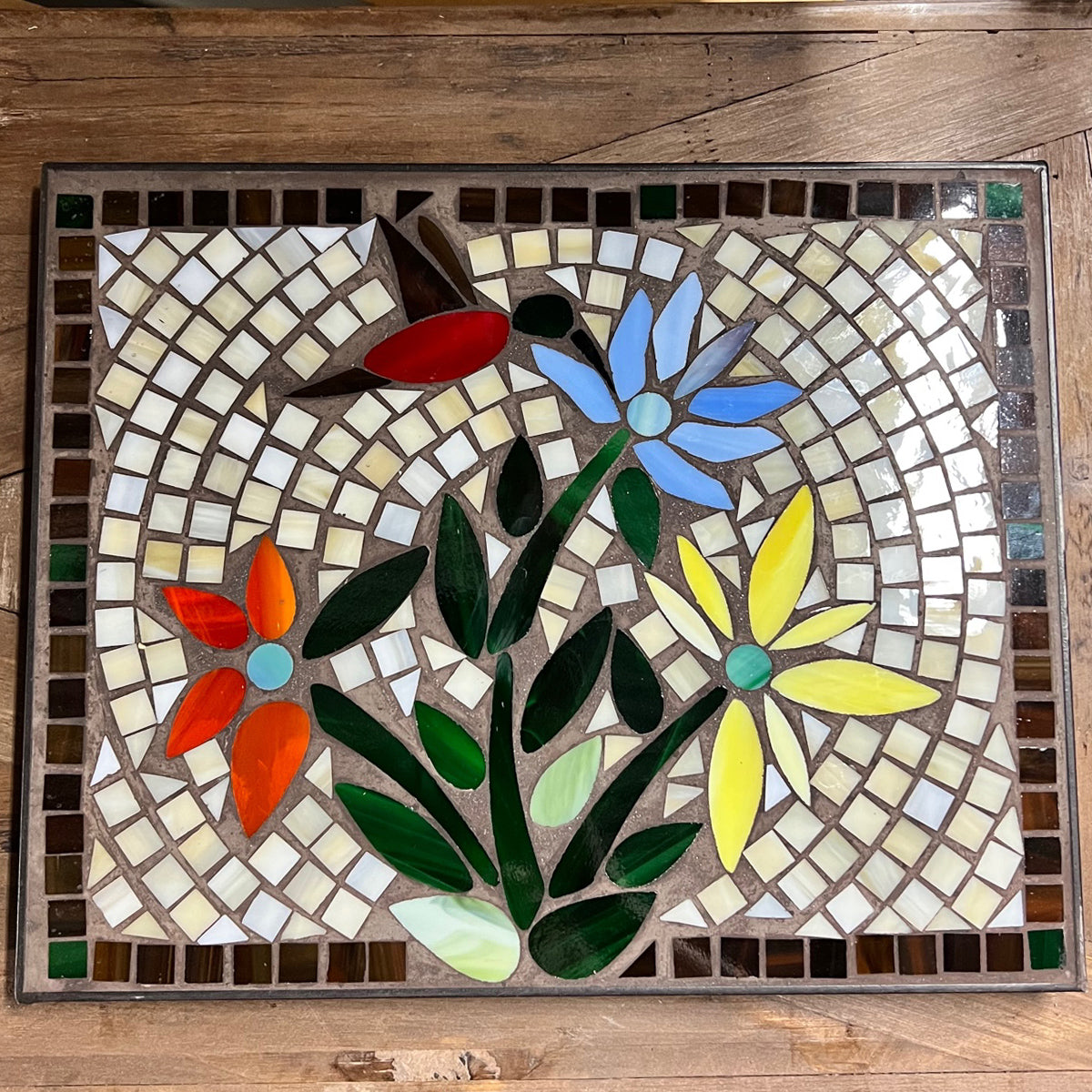 Hummingbird Mosaic Top 11" x 14"