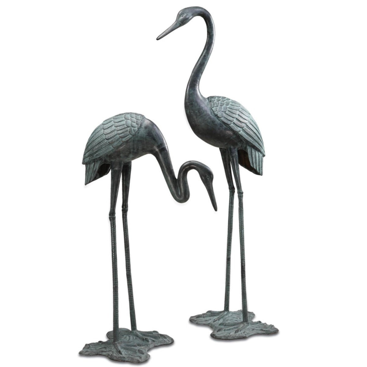 Large Crane Garden Statues