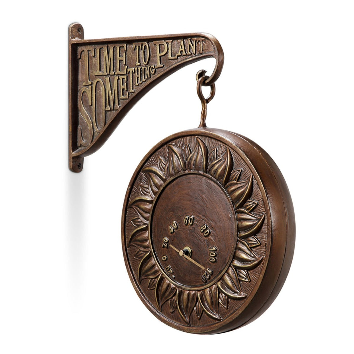 Gardeners Wall Clock / Thermometer