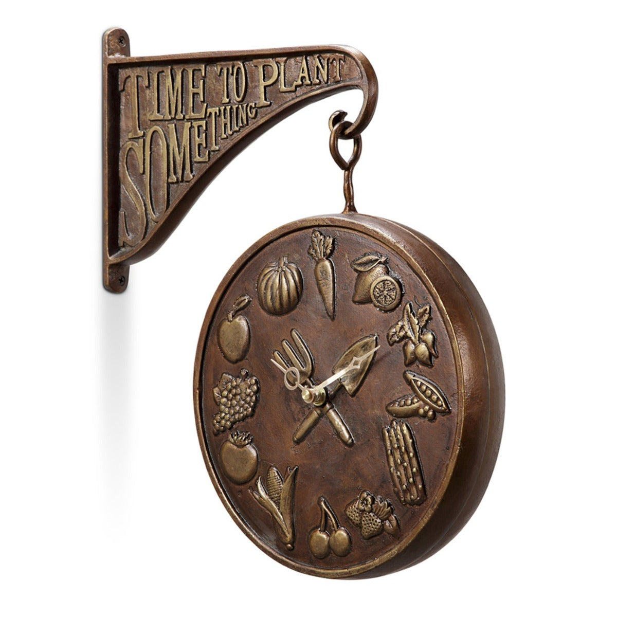 Gardeners Wall Clock / Thermometer