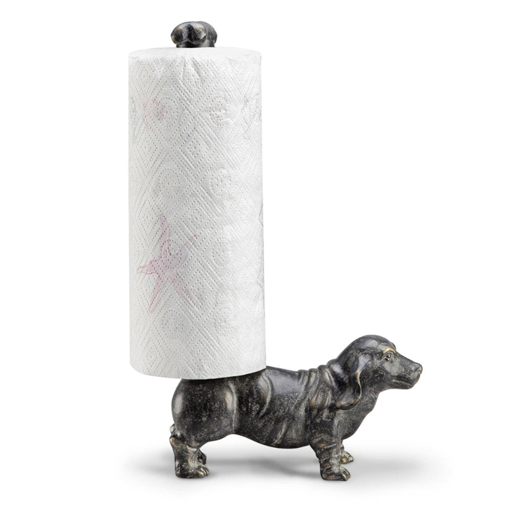  Creative Co-Op Dachshund Dog Paper Towel Holder Entertaining  Tools, Bronze: Home & Kitchen