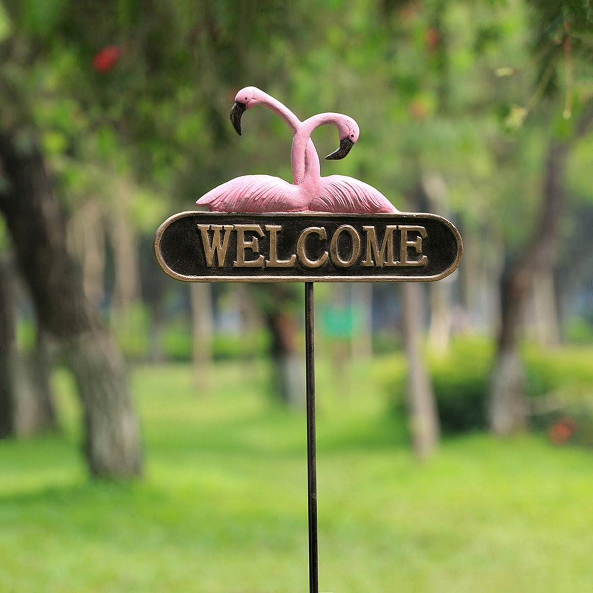 Flamingo Welcome Sign