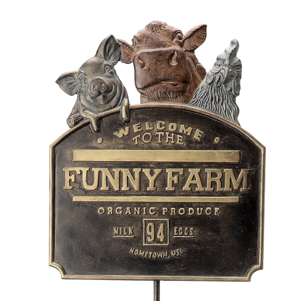 Funny Farm Garden Sign