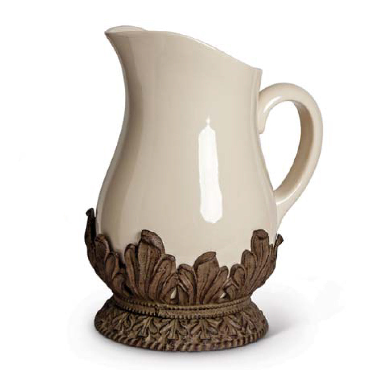Acanthus Stoneware Pitcher