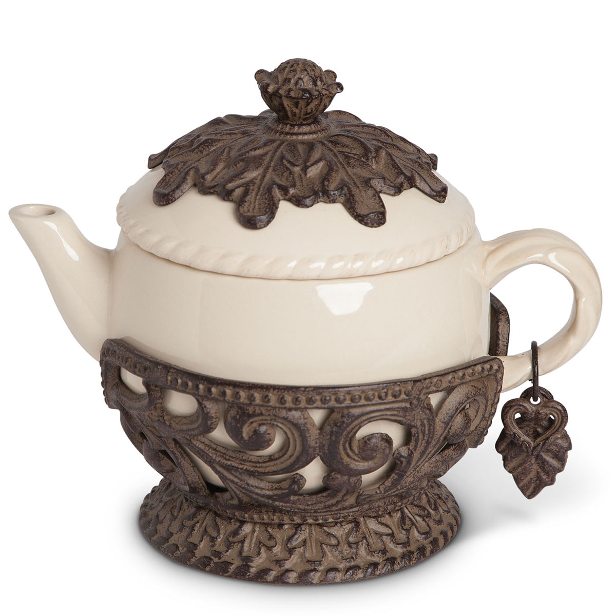 Ceramic & Metal Teapot