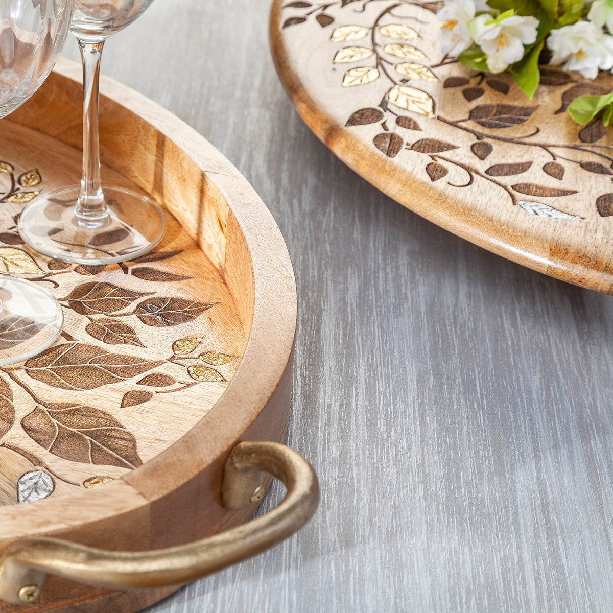 Leaf Design Lazy Susan