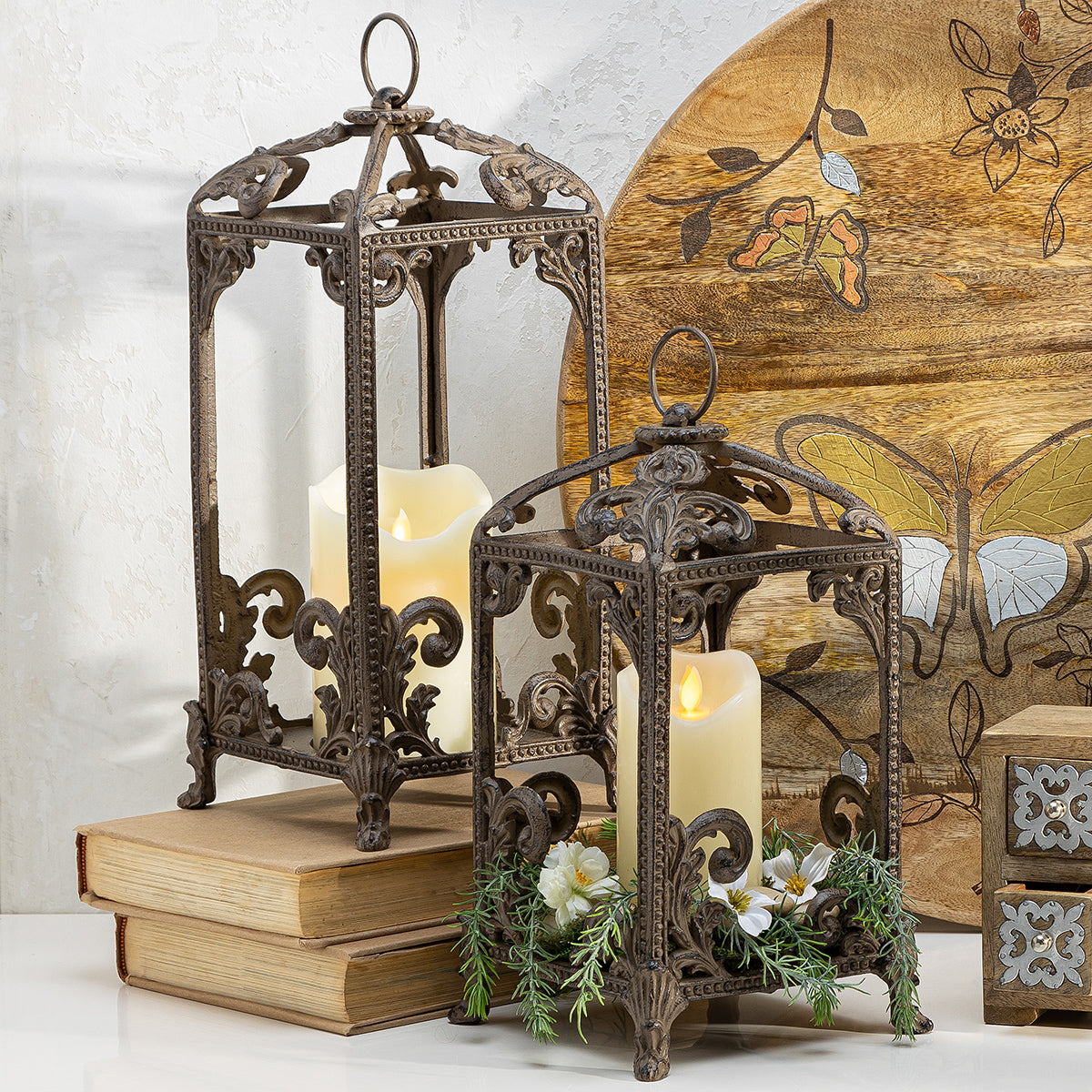 Acanthus Leaf Lanterns