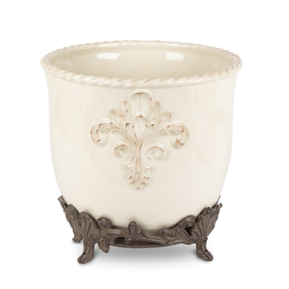 Acanthus Ice / Wine Bucket-Iron Accents