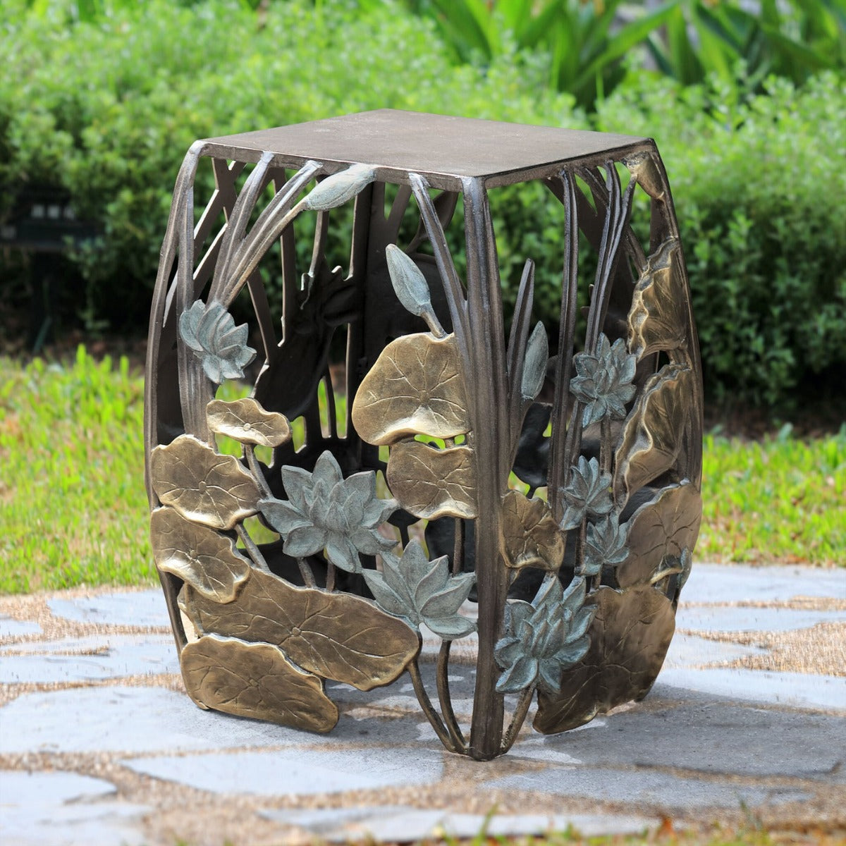 Water Lilly Garden Stool