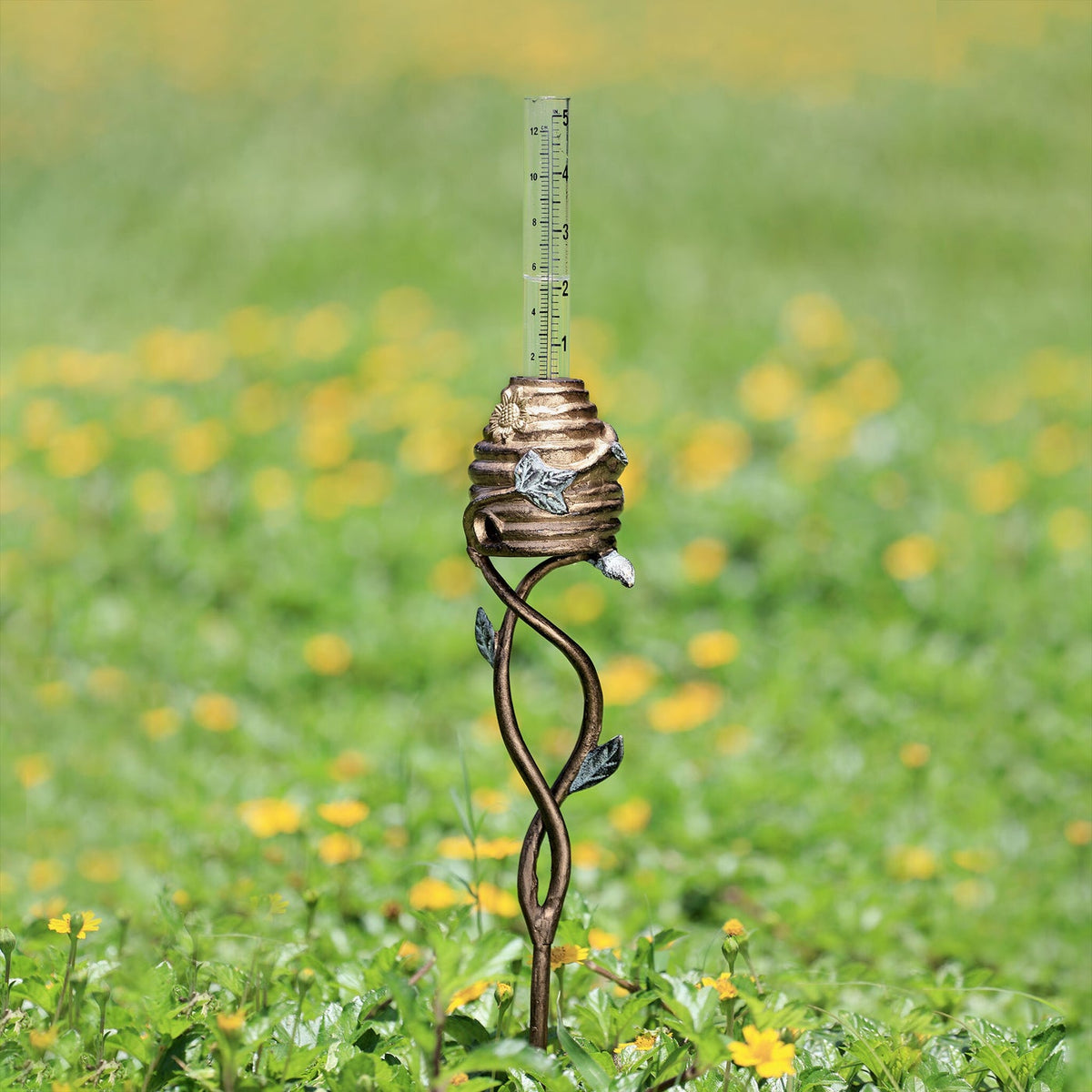 Beehive Rain Watcher Garden Stake